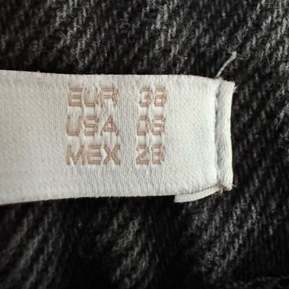 ZARA X The Rolling Stones Black Cutoff High Rise Shorts Size 06 Chic Casual - Picture 3 of 7